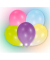 5 amscan Luftballons LED bunt