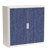 easyOffice Contents Rollladenschrank 62054 2 Fachböden 110,0 x 41,5 x 104,0 cm