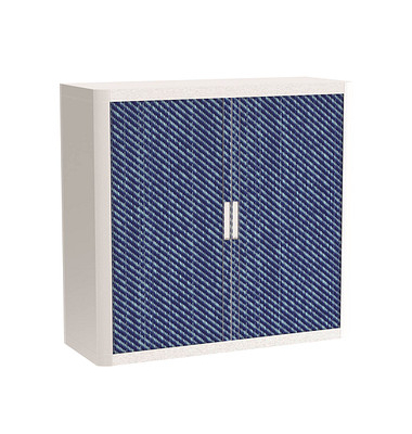 easyOffice Contents Rollladenschrank 62054 2 Fachböden 110,0 x 41,5 x 104,0 cm