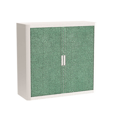 easyOffice Contents Rollladenschrank 62038 2 Fachböden 110,0 x 41,5 x 104,0 cm