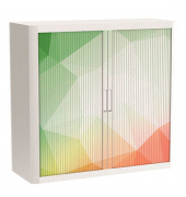 easyOffice Business Rollladenschrank 62208 2 Fachböden 110,0 x 41,5 x 104,0 cm
