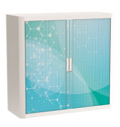 easyOffice Business Rollladenschrank 62192 2 Fachböden 110,0 x 41,5 x 104,0 cm