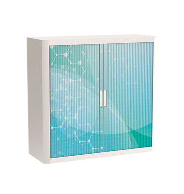 easyOffice Business Rollladenschrank 62192 2 Fachböden 110,0 x 41,5 x 104,0 cm