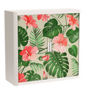 easyOffice Tropical Rollladenschrank 62730 2 Fachböden 110,0 x 41,5 x 104,0 cm