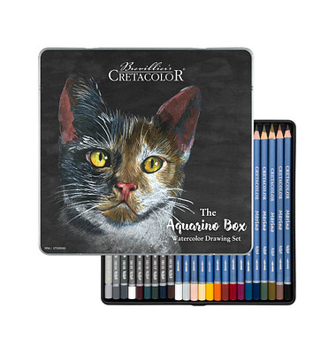 The Aquarino Box Aquarellstifte farbsortiert, 1 Set