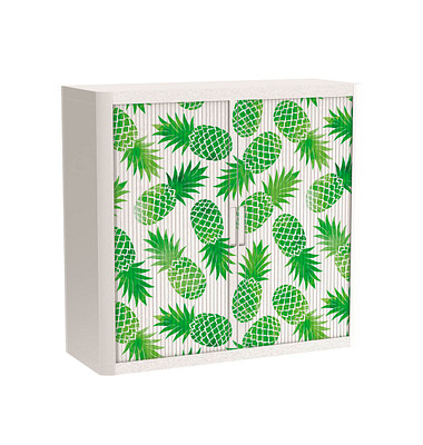 easyOffice Tropical Rollladenschrank 60612 2 Fachböden 110,0 x 41,5 x 104,0 cm