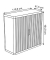 easyOffice Tropical Rollladenschrank 61274 2 Fachböden 110,0 x 41,5 x 104,0 cm
