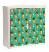easyOffice Tropical Rollladenschrank 60692 2 Fachböden 110,0 x 41,5 x 104,0 cm