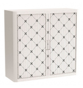 easyOffice Business Rollladenschrank 60324 2 Fachböden 110,0 x 41,5 x 104,0 cm