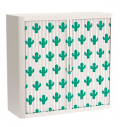 easyOffice Tropical Rollladenschrank 60756 2 Fachböden 110,0 x 41,5 x 104,0 cm