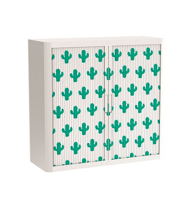easyOffice Tropical Rollladenschrank 60756 2 Fachböden 110,0 x 41,5 x 104,0 cm