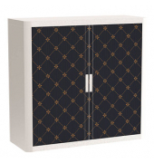 easyOffice Business Rollladenschrank 60340 2 Fachböden 110,0 x 41,5 x 104,0 cm