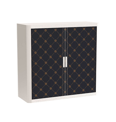easyOffice Business Rollladenschrank 60340 2 Fachböden 110,0 x 41,5 x 104,0 cm
