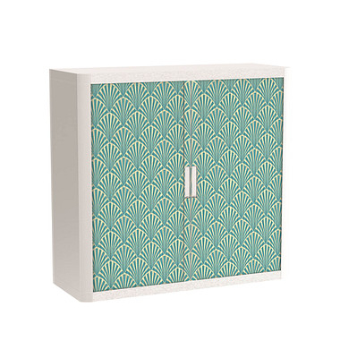 easyOffice Tropical Rollladenschrank 60740 2 Fachböden 110,0 x 41,5 x 104,0 cm