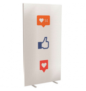 Trennwand easyScreen Business, 62273 bunt 94,0 x 173,4 cm