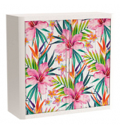 easyOffice Tropical Rollladenschrank 62746 2 Fachböden 110,0 x 41,5 x 104,0 cm