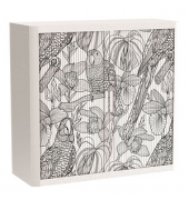 easyOffice Tropical Rollladenschrank 62464 2 Fachböden 110,0 x 41,5 x 104,0 cm