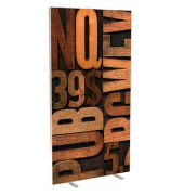Trennwand easyScreen Industrial, 61195 bunt 94,0 x 173,4 cm