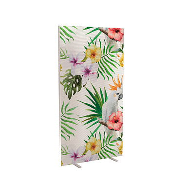 Trennwand easyScreen Tropical, 60661 bunt 94,0 x 173,4 cm