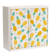 easyOffice Tropical Rollladenschrank 60724 2 Fachböden 110,0 x 41,5 x 104,0 cm