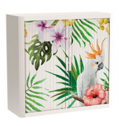 easyOffice Tropical Rollladenschrank 60660 2 Fachböden 110,0 x 41,5 x 104,0 cm