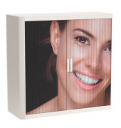 easyOffice Business Rollladenschrank 62182 2 Fachböden 110,0 x 41,5 x 104,0 cm