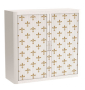 easyOffice Business Rollladenschrank 60372 2 Fachböden 110,0 x 41,5 x 104,0 cm
