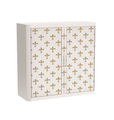 easyOffice Business Rollladenschrank 60372 2 Fachböden 110,0 x 41,5 x 104,0 cm