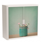 easyOffice Garden Factory Rollladenschrank 61102 2 Fachböden 110,0 x 41,5 x 104,0 cm