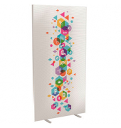 Trennwand easyScreen Business, 62135 bunt 94,0 x 173,4 cm