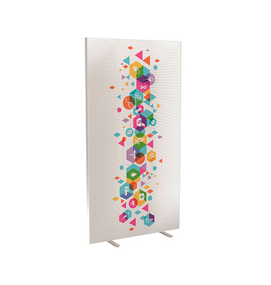 Trennwand easyScreen Business, 62135 bunt 94,0 x 173,4 cm