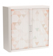 easyOffice Colour Rollladenschrank 61524 2 Fachböden 110,0 x 41,5 x 104,0 cm