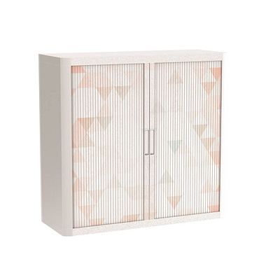 easyOffice Colour Rollladenschrank 61524 2 Fachböden 110,0 x 41,5 x 104,0 cm