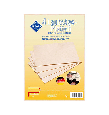 Bastelholz braun DIN A4 Laubsäge-Platten