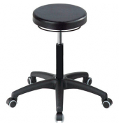Hocker 09058 A1S-TR-PUA3, schwarz, mit Rollen, höhenverstellbar, bis 120kg
