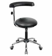 Hocker 09700 A20-53-TR-Comfort-KL, schwarz, mit Rollen, höhenverstellbar, bis 120kg