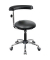 Hocker 09700 A20-53-TR-Comfort-KL, schwarz, mit Rollen, höhenverstellbar, bis 120kg