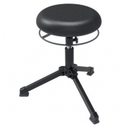 Hocker 09750 A23-TG-KL, schwarz, mit Bodengleitern, höhenverstellbar, bis 120kg