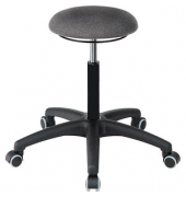 Hocker 091001 A1S-TR-ST, anthrazit, mit Rollen, höhenverstellbar, bis 120kg