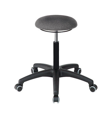 Hocker 091001 A1S-TR-ST, anthrazit, mit Rollen, höhenverstellbar, bis 120kg