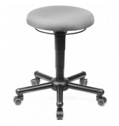 Hocker 10025 A19-TR-KL, anthrazit, mit Rollen, höhenverstellbar, bis 250kg