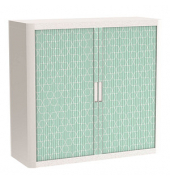 easyOffice Colour Rollladenschrank 60116 2 Fachböden 110,0 x 41,5 x 104,0 cm