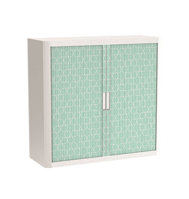 easyOffice Colour Rollladenschrank 60116 2 Fachböden 110,0 x 41,5 x 104,0 cm