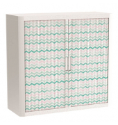 easyOffice Colour Rollladenschrank 62835 2 Fachböden 110,0 x 41,5 x 104,0 cm