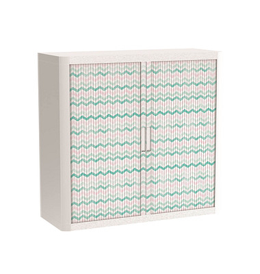 easyOffice Colour Rollladenschrank 62835 2 Fachböden 110,0 x 41,5 x 104,0 cm