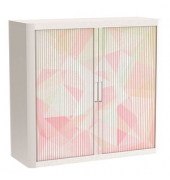 easyOffice Colour Rollladenschrank 61540 2 Fachböden 110,0 x 41,5 x 104,0 cm