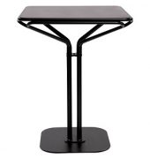 Bistrotisch TBISC60X60M.01, 75cm (H), 60x60cm (BxT), quadratisch, schwarz / schwarz