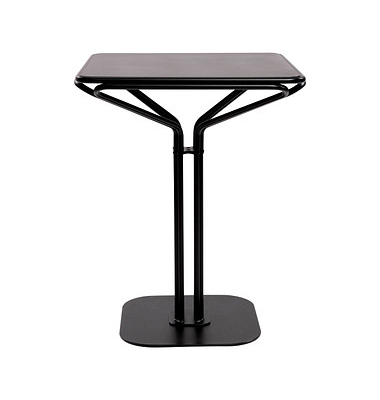 Bistrotisch TBISC60X60M.01, 75cm (H), 60x60cm (BxT), quadratisch, schwarz / schwarz
