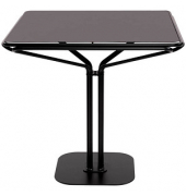 Bistrotisch TBISC80X80M.01, 75cm (H), 80x80cm (BxT), quadratisch, schwarz / schwarz