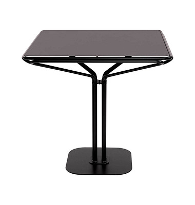 Bistrotisch TBISC80X80M.01, 75cm (H), 80x80cm (BxT), quadratisch, schwarz / schwarz